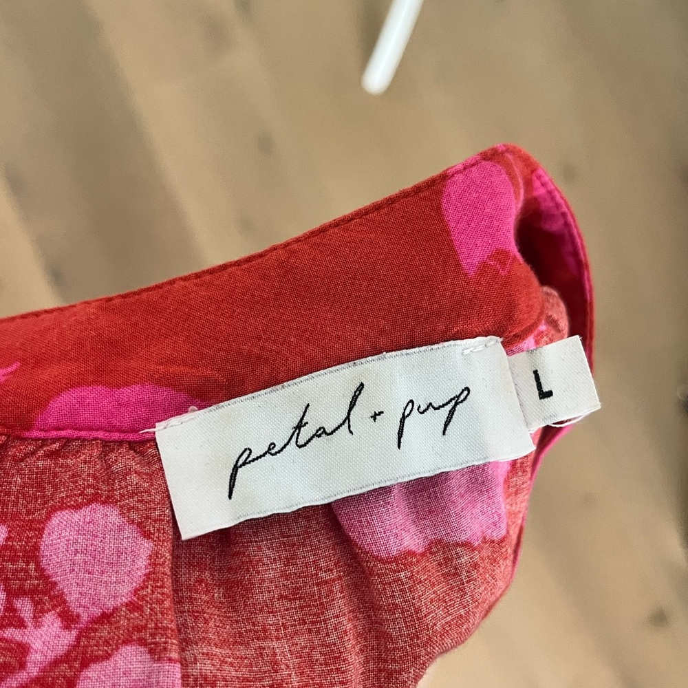 Petal & Pup Red and Pink Floral Mini Dress - Picture 3 of 3